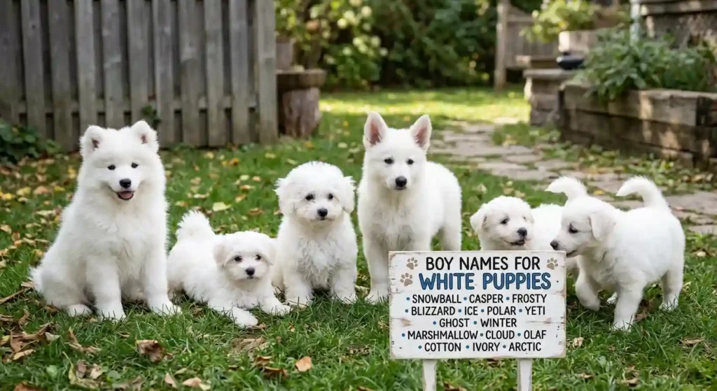 Boy Names for White Puppies