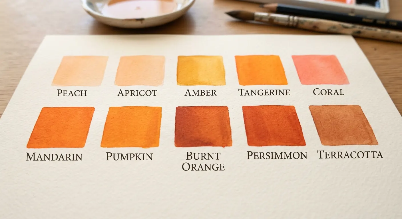 Classic Orange Color Names