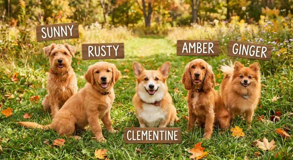 Cute Names for Orange Dogs