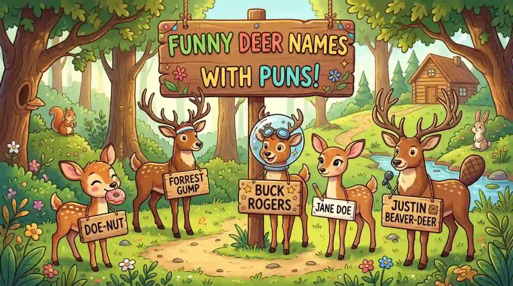 Funny Deer Names With Puns