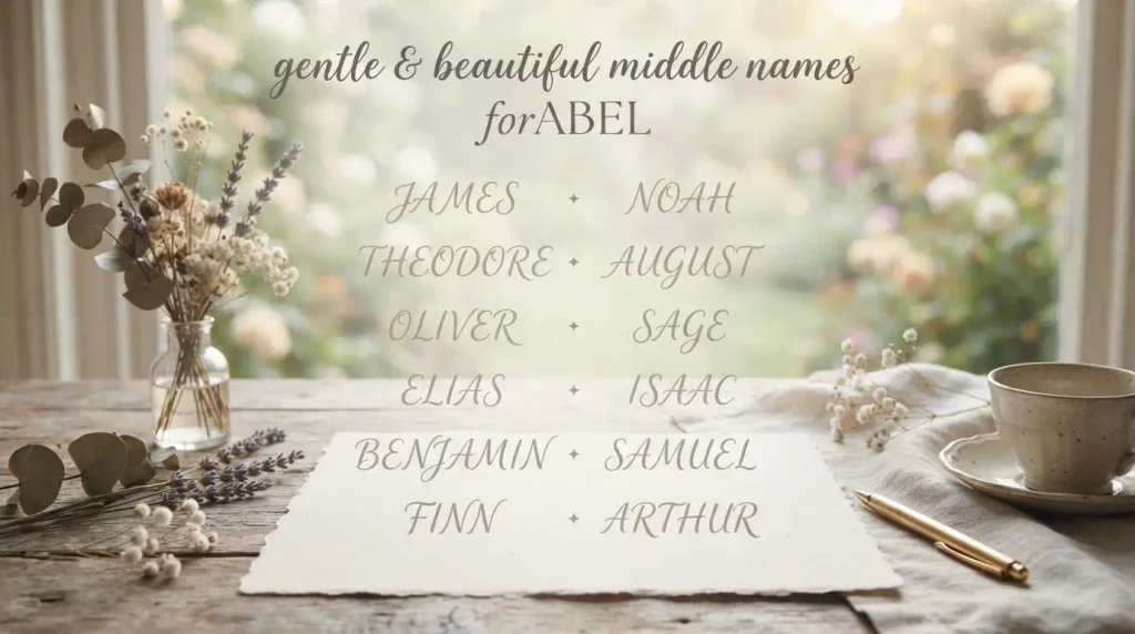 Gentle and Beautiful Middle Names for Abel