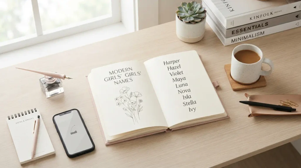 Modern Girl Names for Books 