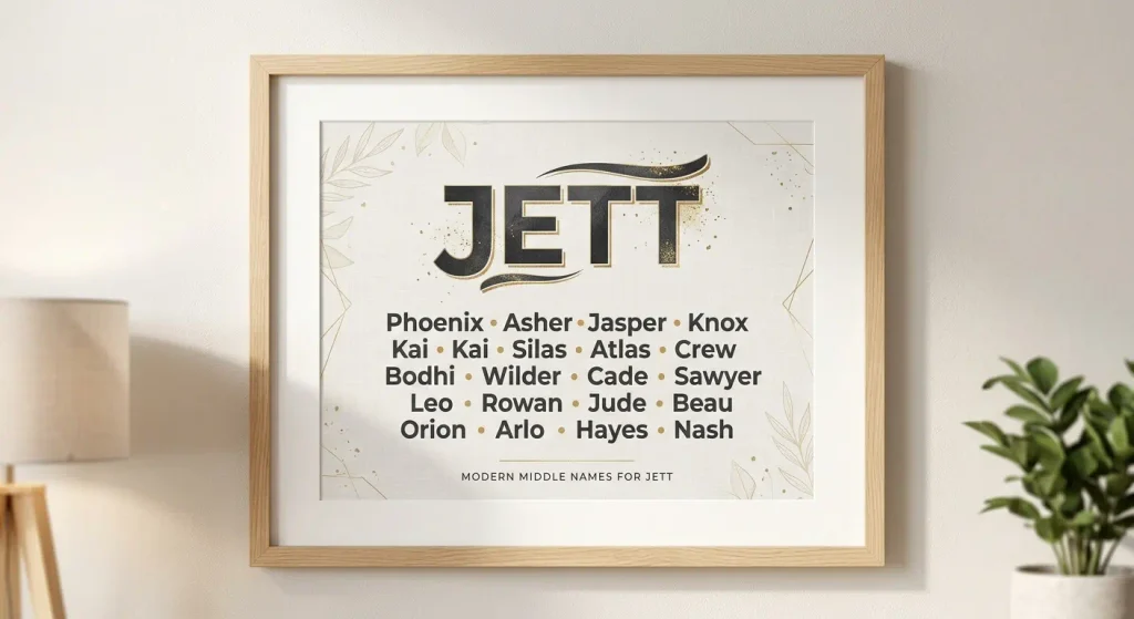 Modern Middle Names for Jett