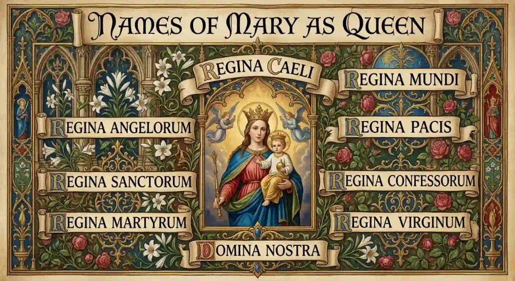 Names of Mary as Queen