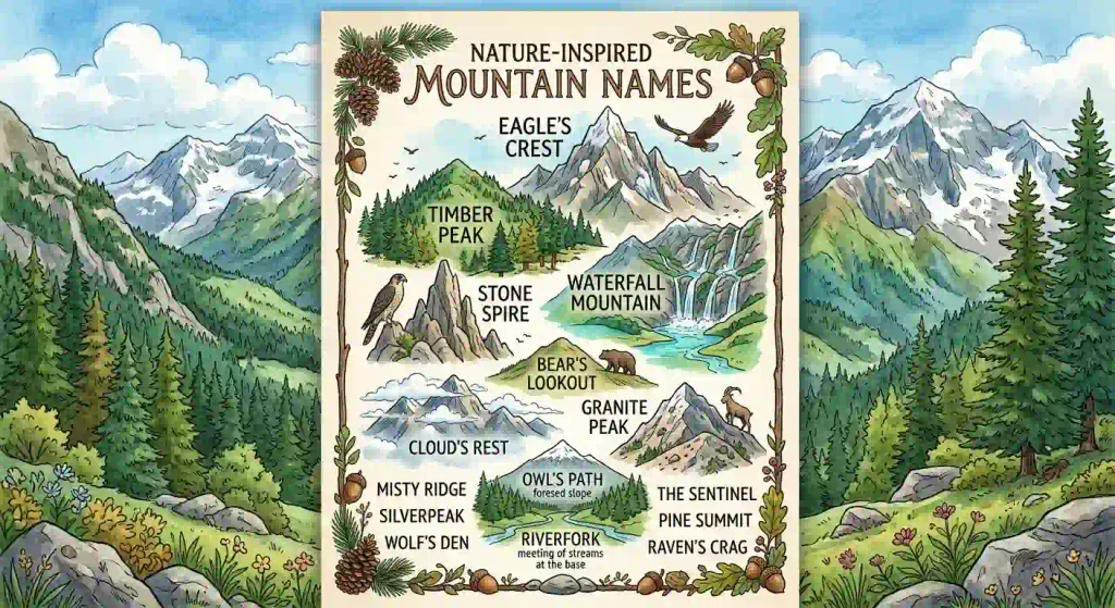 Nature-Inspired Mountain Names