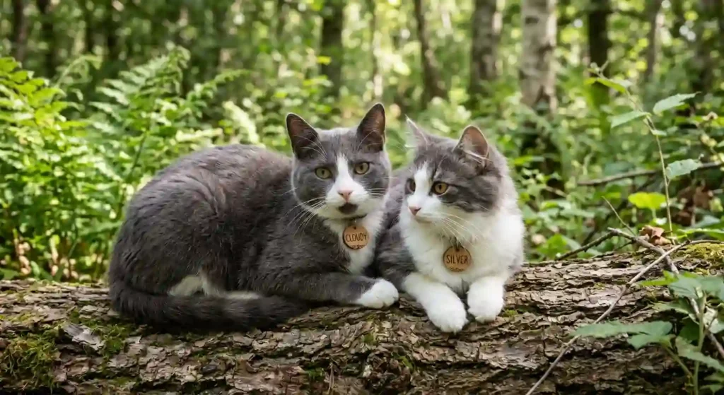 Nature-Inspired Names for Gray and White Cats