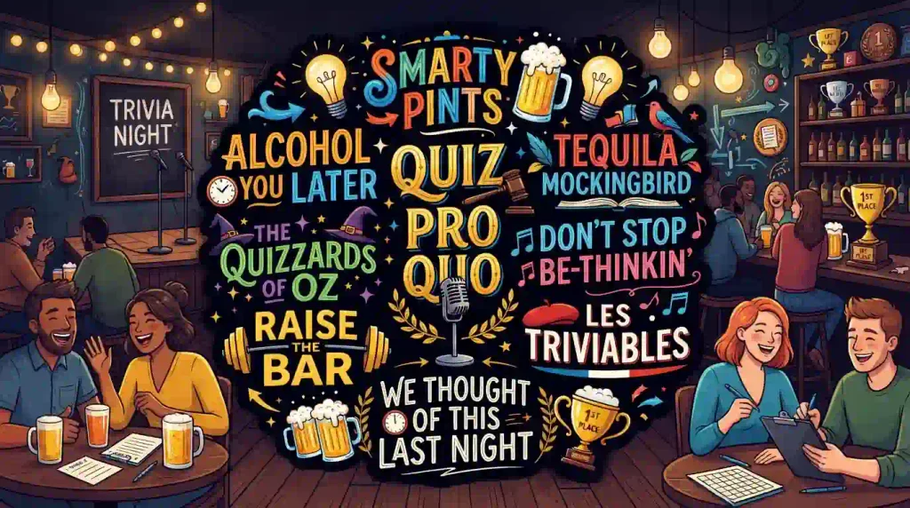 Punny Trivia Team Names