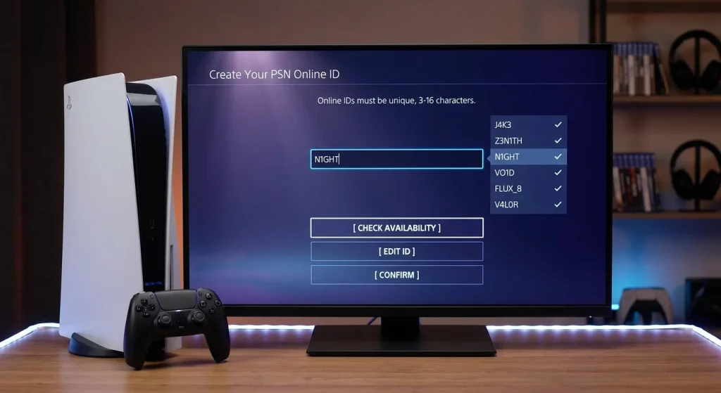 Short PS5 ID Names