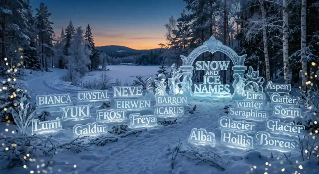 Snow and Ice Names 