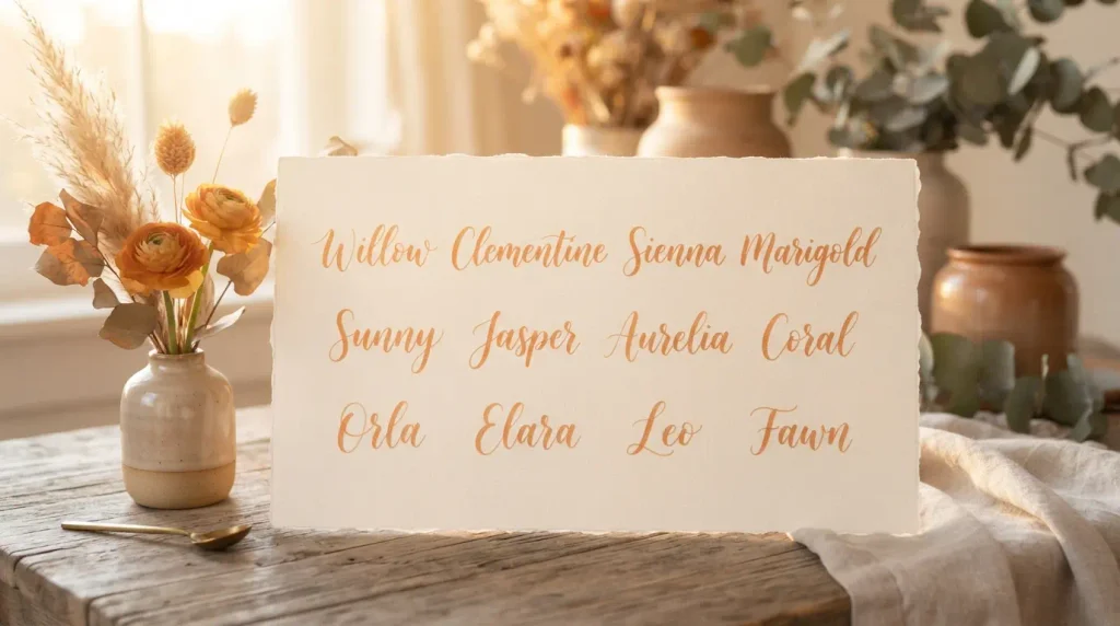 Soft Orange Names
