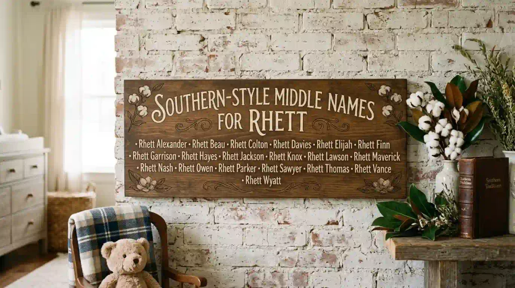 Southern-Style Middle Names for Rhett