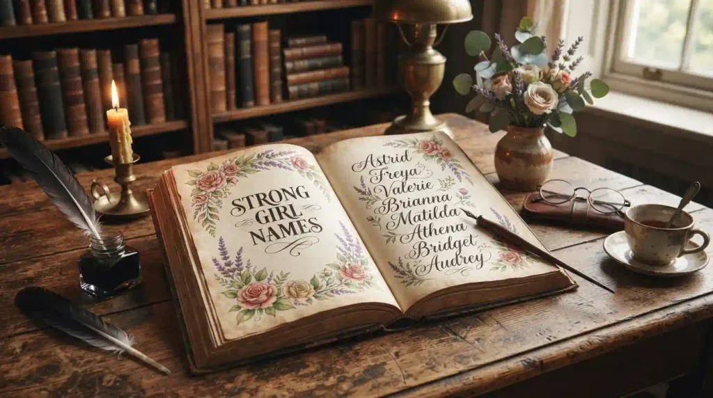 Strong Girl Names for Books