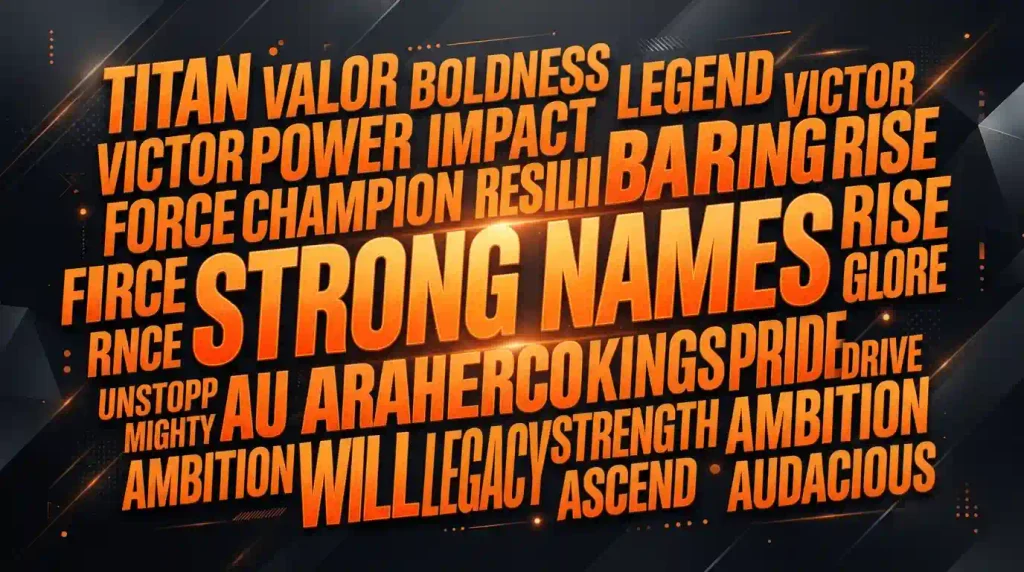 Strong Orange Names