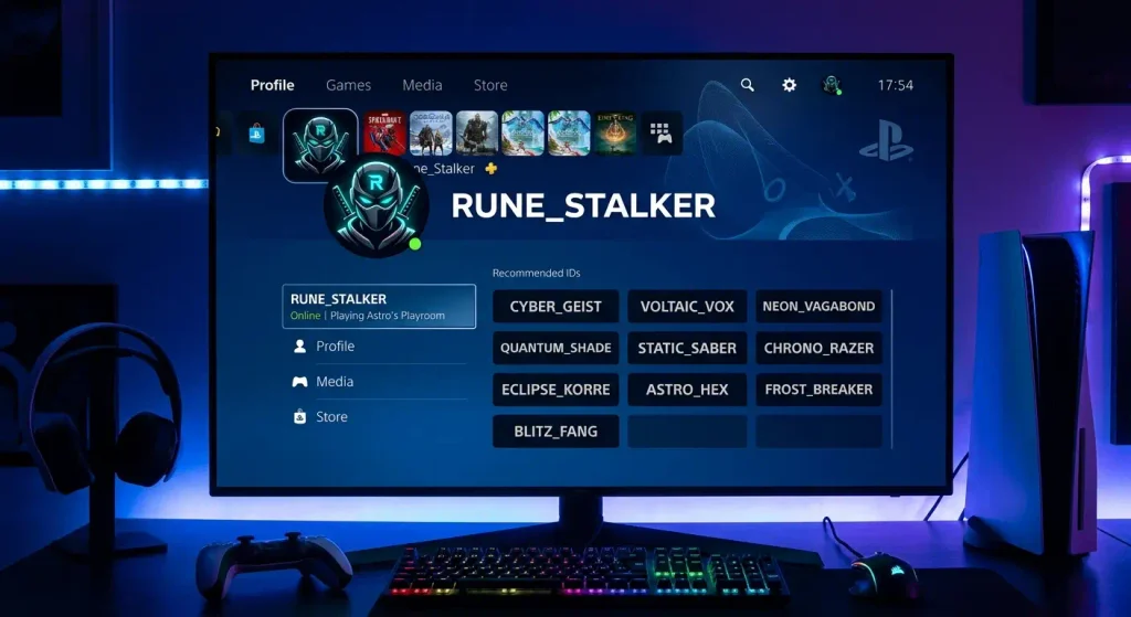Unique PS5 Gamer Tags
