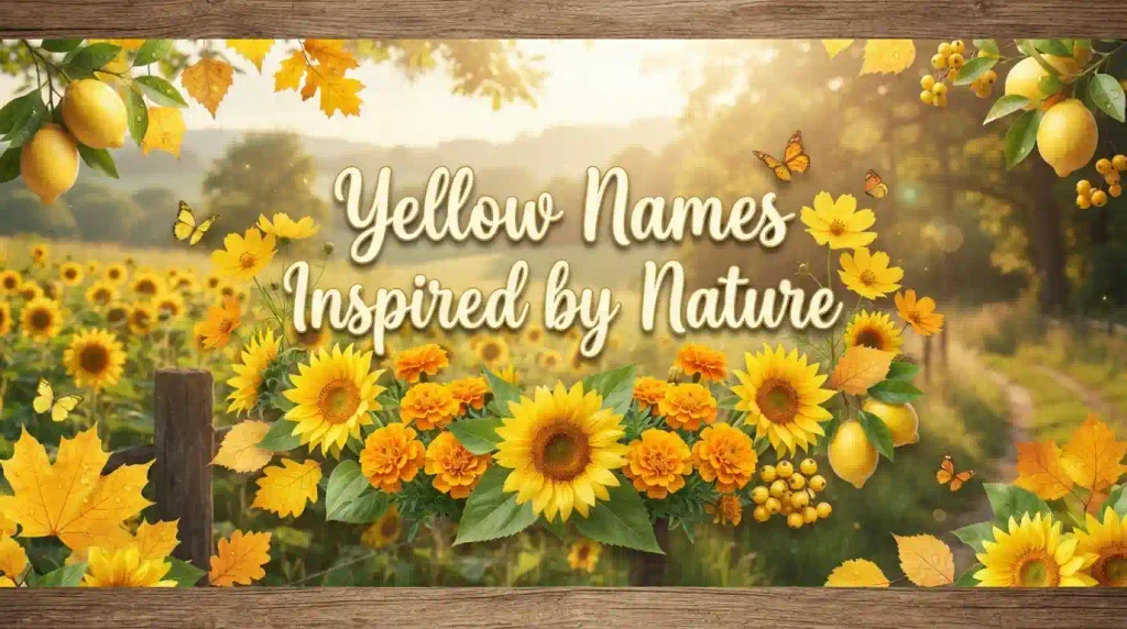 Yellow Names Inspired by Nature