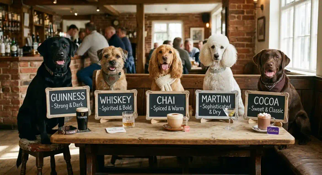Drink-Inspired Dog Names 