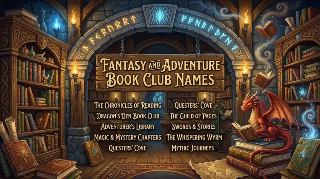 Fantasy and Adventure Book Club Names 