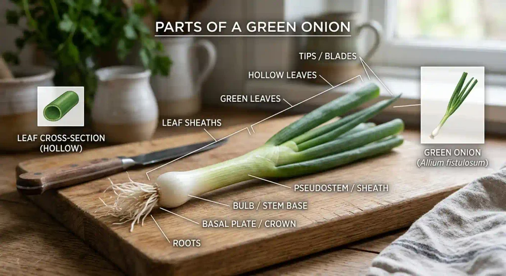 Names for Green Onion Parts 