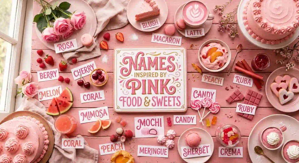 Names Inspired by Pink Food and Sweets