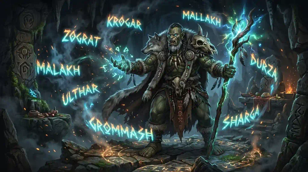 Orc Shaman and Magic Names