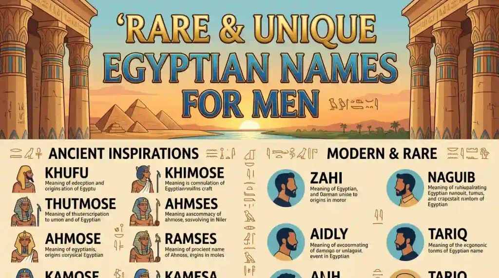 Rare and Unique Egyptian Names for Men 