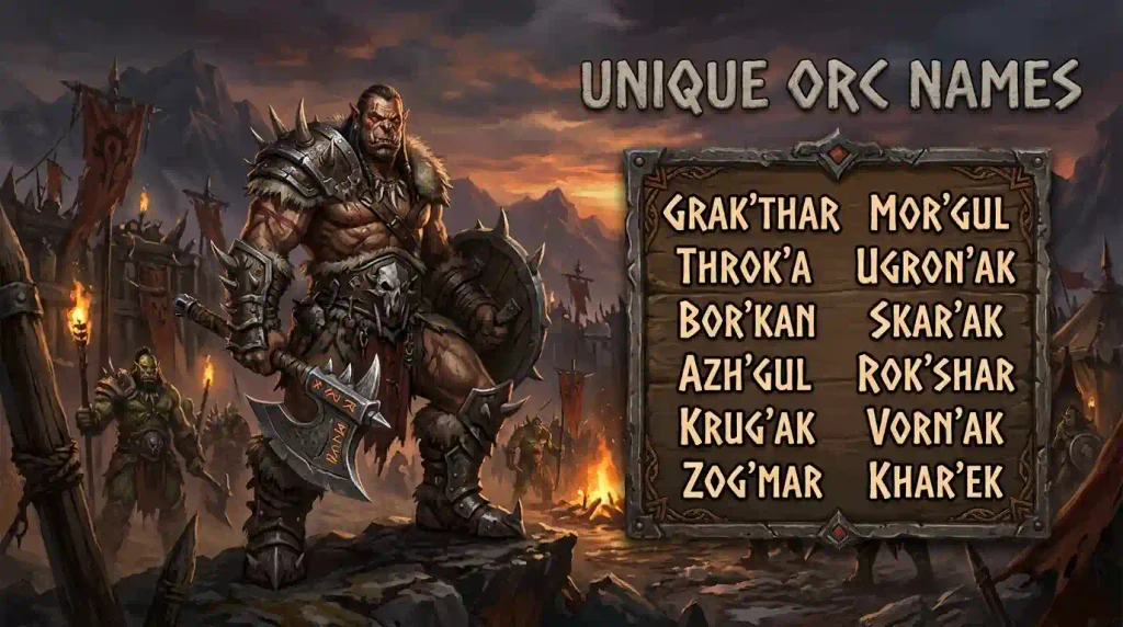 Unique Orc Names